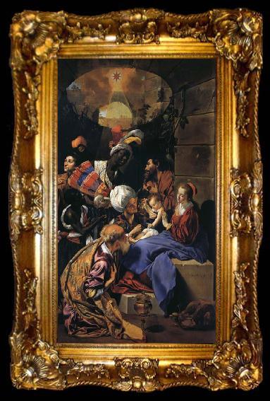 framed  Maino, Juan Bautista del Adoration of the Magi, ta009-2